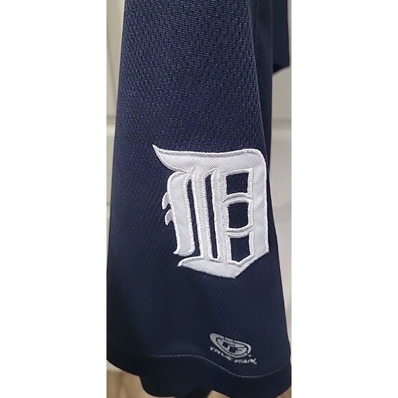 Vintage Y2K Detroit Tigers Jersey Shirt Adult Navy Blue Majestic Baseball XL - Picture 4 of 12
